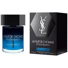 Yves Saint Laurent YSL La Nuit De L’Homme Bleu Electrique 3.3 FL OZ EDT Intense