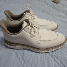 G/FORE Men's Gallivan2r Split Toe Golf Shoes, Size 9.5, Color: Snow/Dune worn