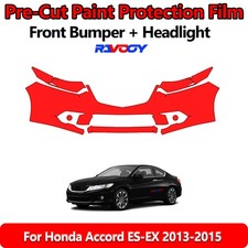 8.5Mil PreCut Front Bumper PPF Kit Film For Honda Accord ES-EX 2013-2015