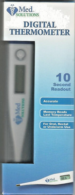 Med Solutions Digital Thermometer 10 Second Readout New