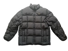 Vintage Nike Down Puffer Jacket Mens Large Black 90s Y2K 80/20 Down Coat