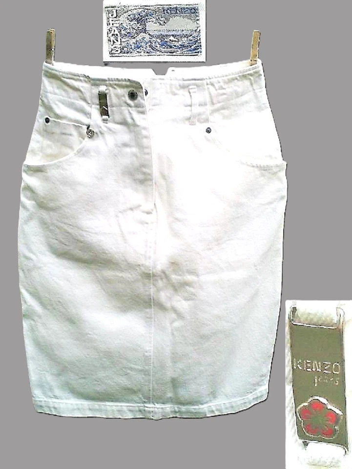 Jupe blanche marque KENZO - Photo 1/1