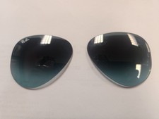 Ray Ban RB3025 New Authentic Glass Replacement Lenses 58mm Gray/Blue Gradient
