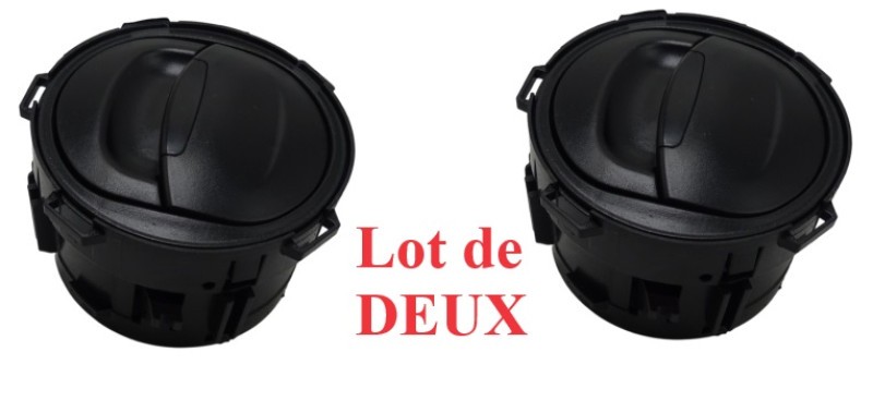 Grilles de ventilation latérales Vivaro B en ABS noir anti-UV