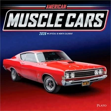 American Muscle Cars OFFICIAL | 2026 12x24" (Hanging) Square Wall Calendar