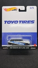 Hot Wheels Premium 2023 HW Pop Culture 3/5 '69 Nissan Skyline Van Toyo Tires
