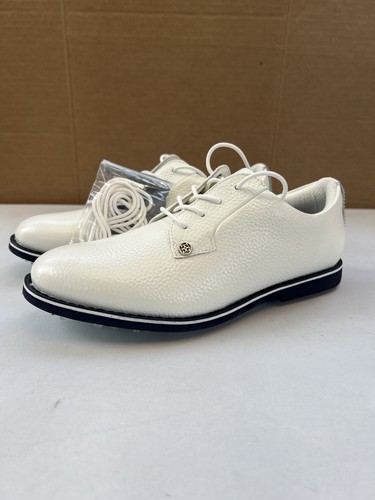 G/FORE Gallivanter Size 8.5 Womens in Snow - Pebble Grain Leather Golf Shoes