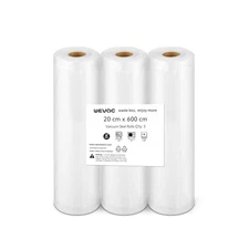 Wevac Vacuum Sealing Bags Vacuum Sealing Rolls Approx. 20cm x 600cm 3 Rolls