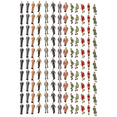 Original O Scale 148 bemalte Figuren Personen Passagiere f��r Landschaften im Fr