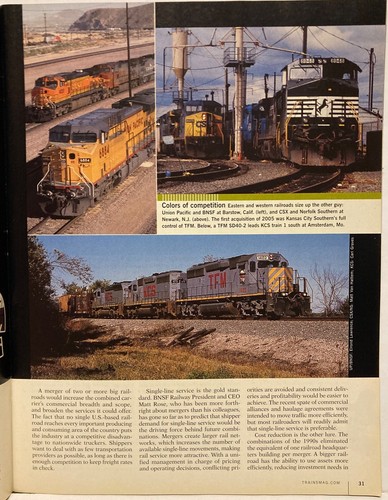 Trains Magazine - "The Merger Puzzle " July 2005 - 92 Pages - Picture 3 of 3