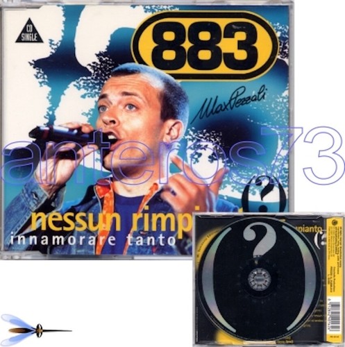 883 MAX PEZZALI "NESSUN RIMPIANTO INNAMORARE TANTO" RARO CDsingolo 1997