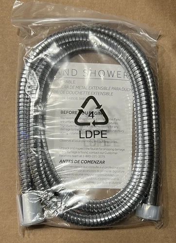 Signature Hardware SHH1010CP 60" Stretchable Hand Shower Hose 449693, Chrome - Picture 2 of 3