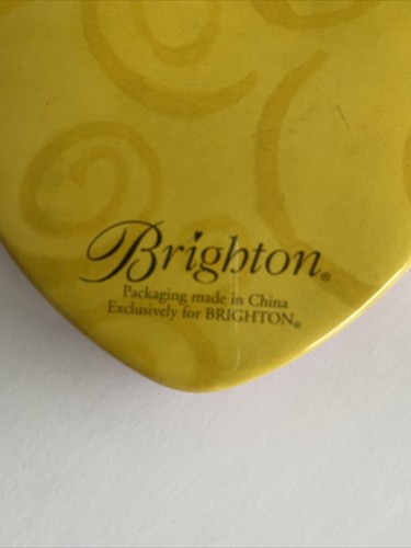 Heart Shaped BRIGHTON Jewelry Box Tin Case “Lock & Key Design” - Bild 5 von 8