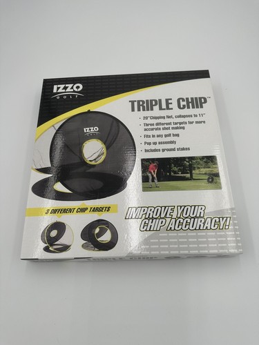 Izzo Triple Chip Golf Chipping Net Trainer NIB Men’s Gift Office Break