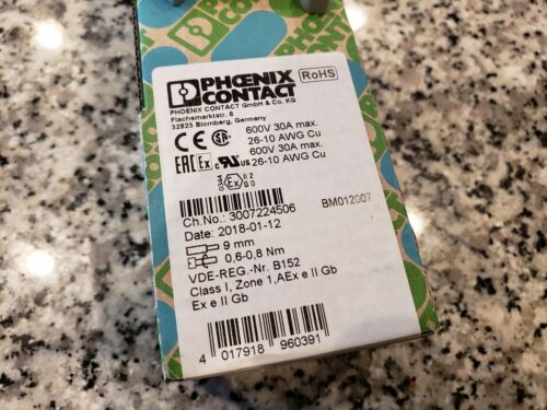 NEW (SEALED BOX OF 50) Phoenix Contact 3044102 UT4 Terminal Blocks 600V 30A Gray