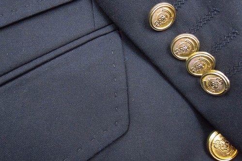 NEW Miguel Wilson Collection Super 220s Wool Black Double Breasted Blazer 44 - Picture 6 of 7