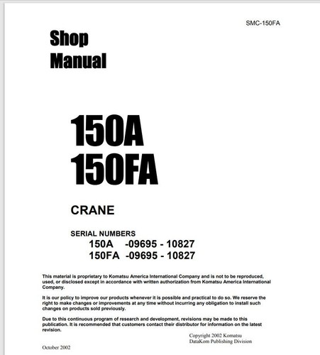 KOMATSU Service MANUAL DVD CD Shop Wheel Loader Grader Crawler Dozer Crane 2004 - Picture 7 of 8