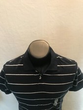 NWT Old Navy Polo Shirt - Dark Blue with White Stripes - S