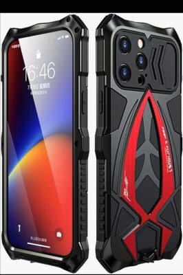 For iPhone 13 Pro Max 6.7'' Metal Armor Case Bumper Shockproof Back Cover.F&F SE
