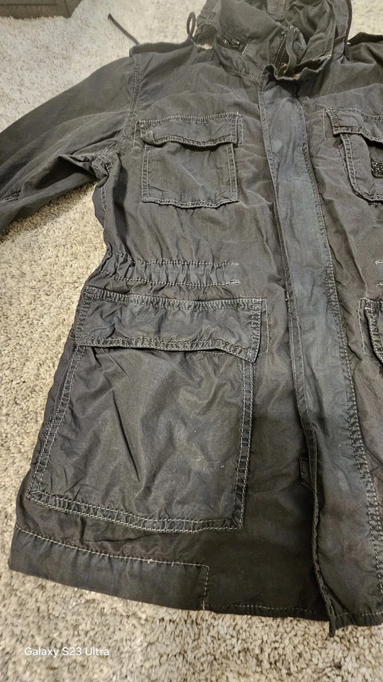 DieSel-Co Jacket Womens Size S,Military Charcoal Gray Only The Brave Hoodie — 第 4/4 张图片