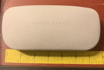 Warby Parker Glasses Case Light Gray Blue Eyecare