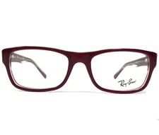 Ray-Ban Eyeglasses Frames RB5268 5738 Burgundy Red Clear Rectangular 50-17-135