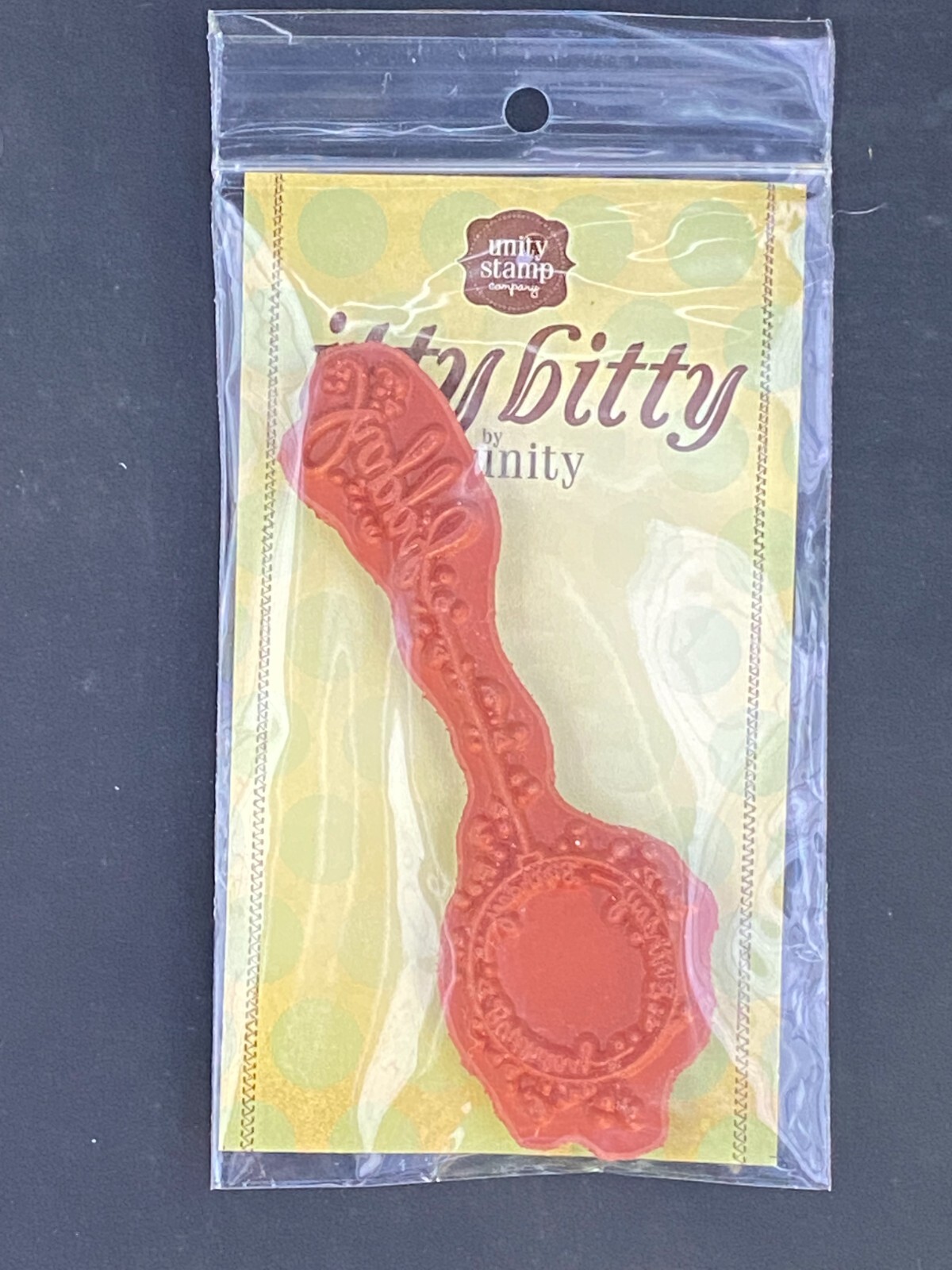 Unity Stamp Co Happy Birthday Balloon Angie Blom Red Rubber Itty Bitty