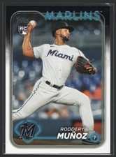 Roddery Munoz 2024 Topps Update Series #US322 Rookie - Miami Marlins