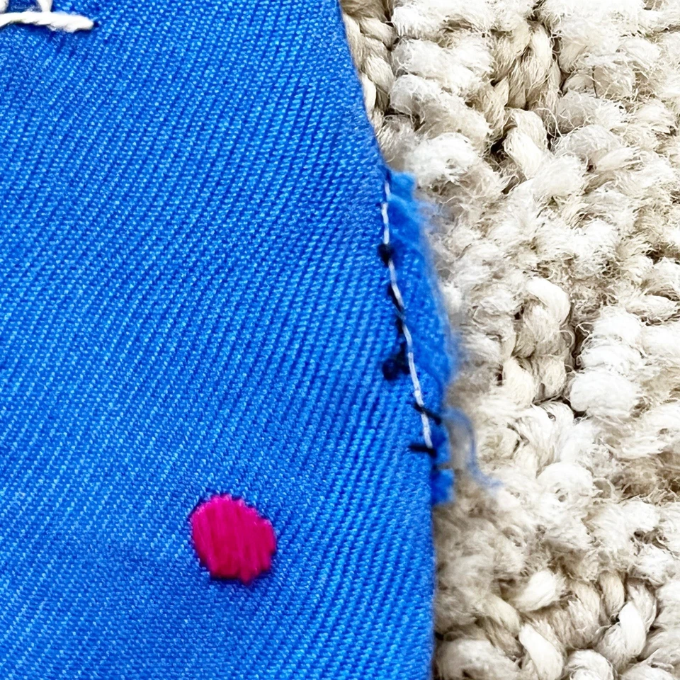 Mujer Tenis Bufanda/Corbata/Ascot Azul Real Pajarita Rosa Raqueta Preppy De Colección Foto 4 de 4