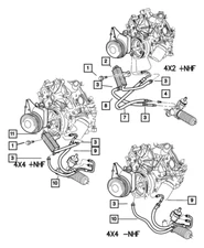 Genuine Mopar Power Steering Hose And Cooler 52106416AC