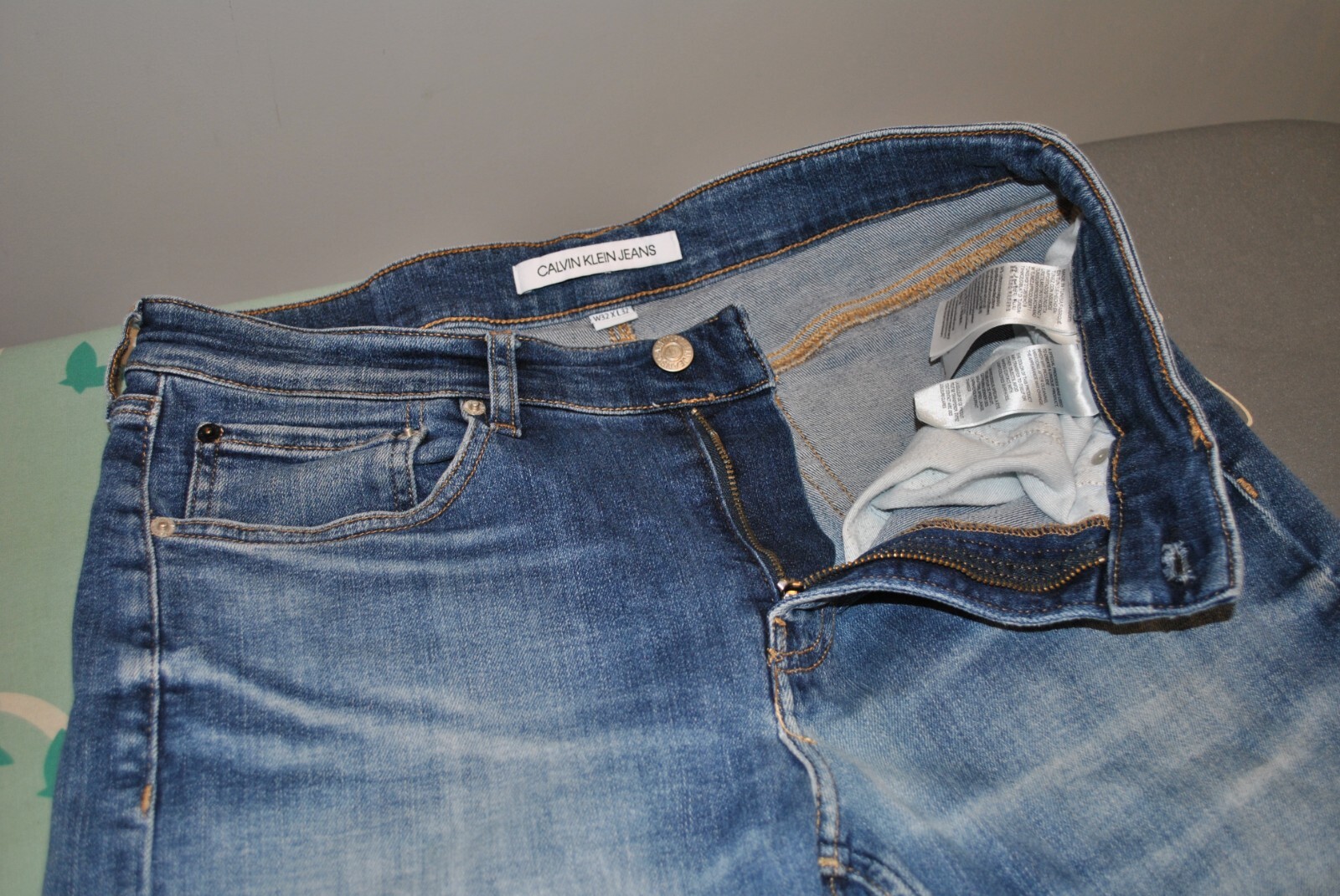 RRP 179$ Original Calvin Klein Mens Slim Fit Jeans Size 32 L32 M - L ideal item+ image 6