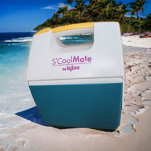 Vtg 90s S’Cool Mate Ultra Mini Cooler Rare X-Small Size Igloo Kid Lunch Box USA