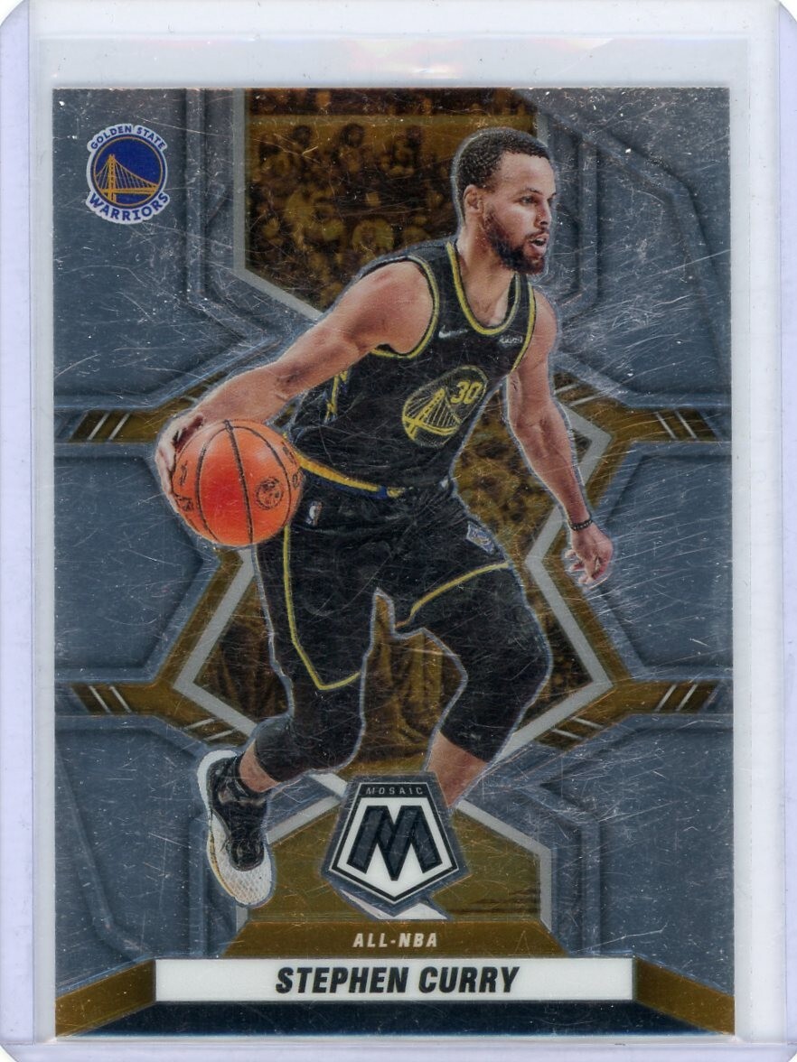 2021-22 Panini Mosaic #284 Stephen Curry Silver