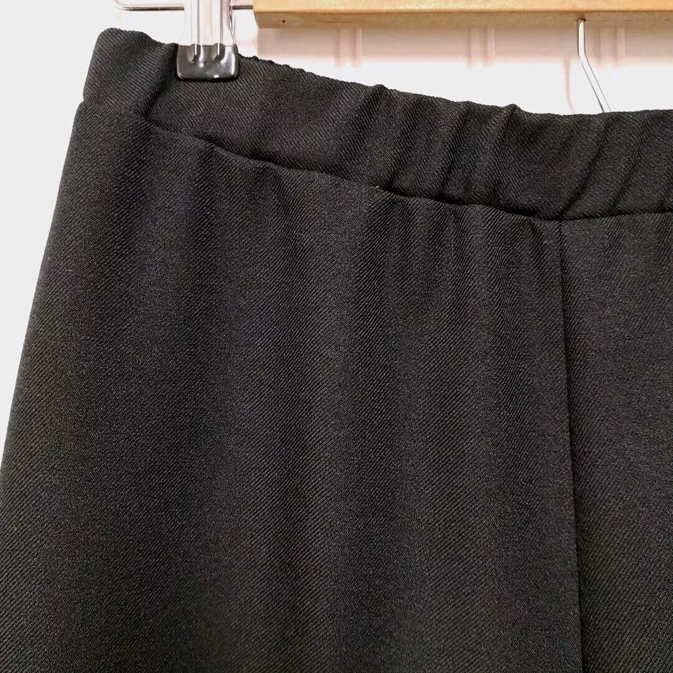 VTG Donnkenny Dress Pants Womens 14 Black Straight Leg Pull On Trousers USA - Image 4 of 4