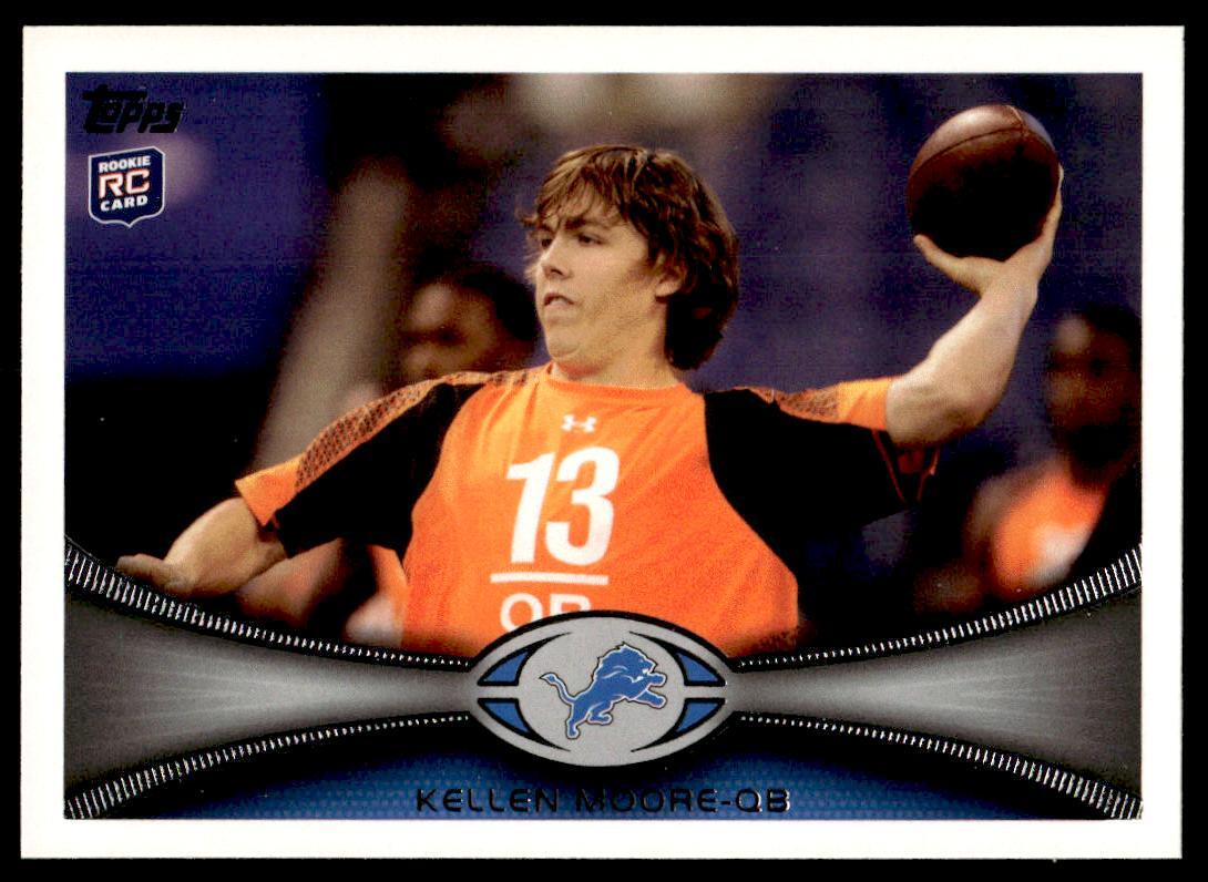2012 Topps 377 Kellen Moore Detroit Lions RC Football Card