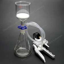 500ml,24/40,Suction Filtration Device,200ml Buchner Funnel,With Lab Vacuum Pump
