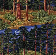 Yosemite National Park Night Forest Scenic Ro Gregg Fabric By the FQ - 1/4 YD