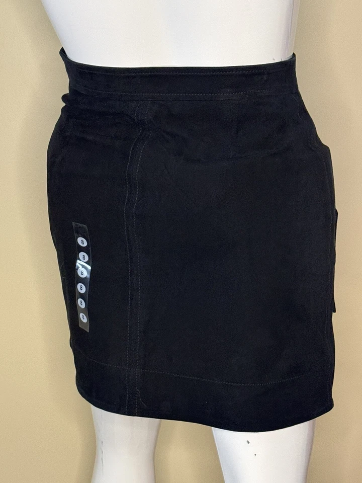 Falda Joes Jeans Negra Talla L 100% Cuero de Cabra (76) Foto 3 de 4