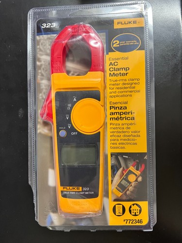 Fluke 323 Clamp Meter True Tester RMS 600V AC DC Measures AC Current 400A 4189
