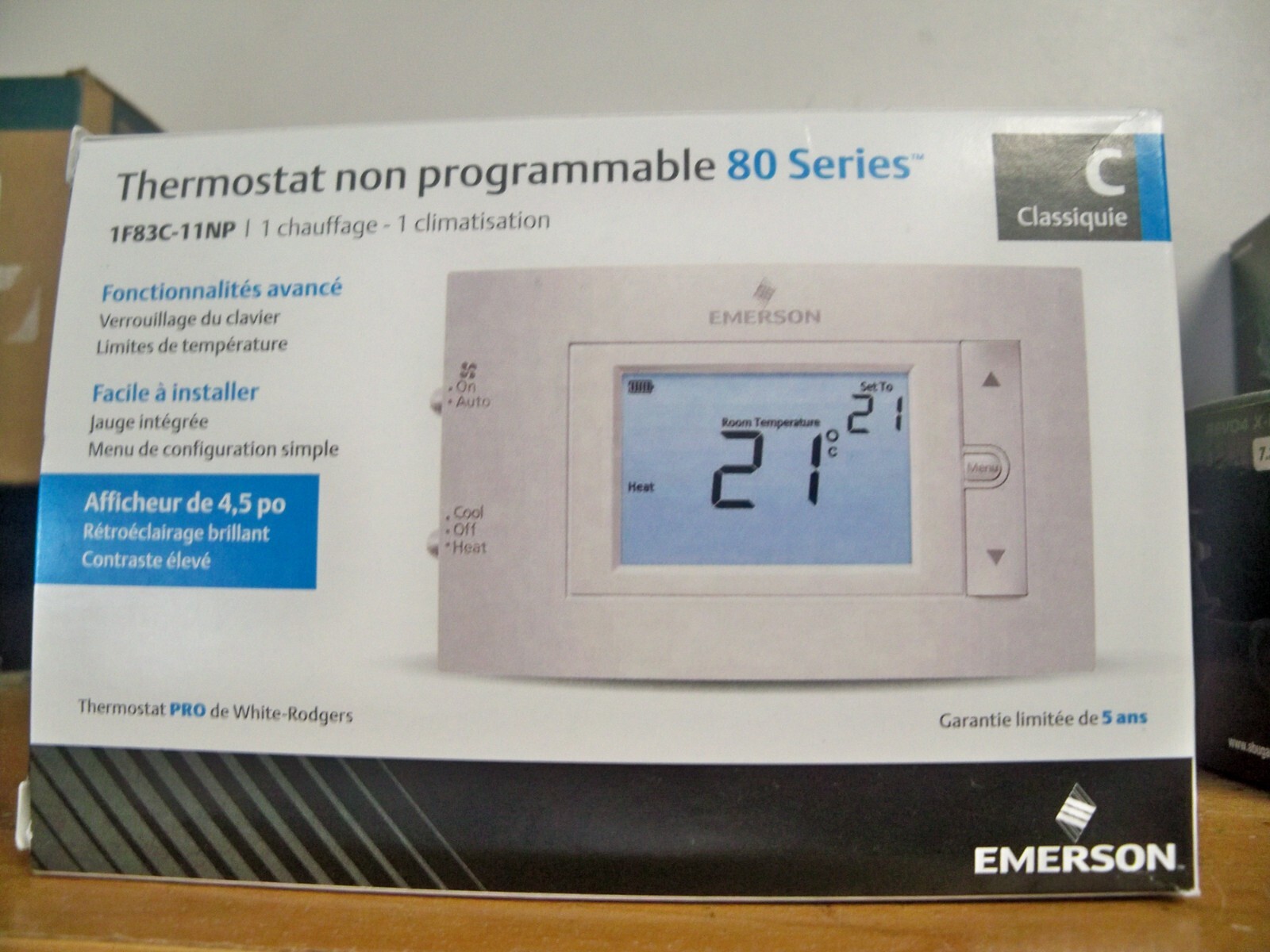 NEW Emerson 1F83C-11NP 80 series CONVENTIONAL Non-Programmable Thermostat  786710551901 | eBay