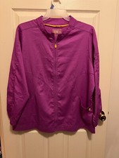 WONDER WINK LADIES ZIPPER FRONT SCRUB JACKET SIZE XL