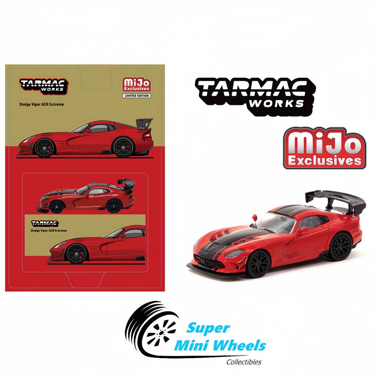 Tarmac Works 1:64 Dodge Viper ACR Extreme – Red – MiJo
