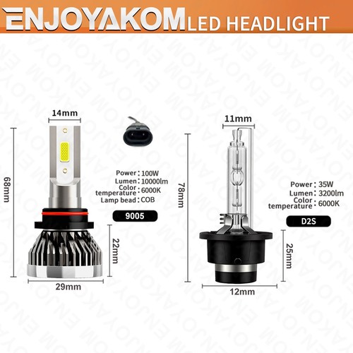 For Lexus RX300 2001-2003 Car HID LED Headlight Bulbs Combo High/Low Beam White - Picture 7 of 12