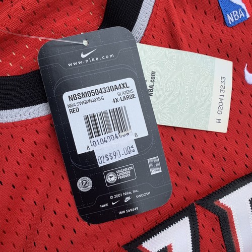 Deadstock Y2K NIKE Portland Trail Blazers Rasheed Wallace #30 VTG Jersey 4XL +2 - Picture 7 of 11