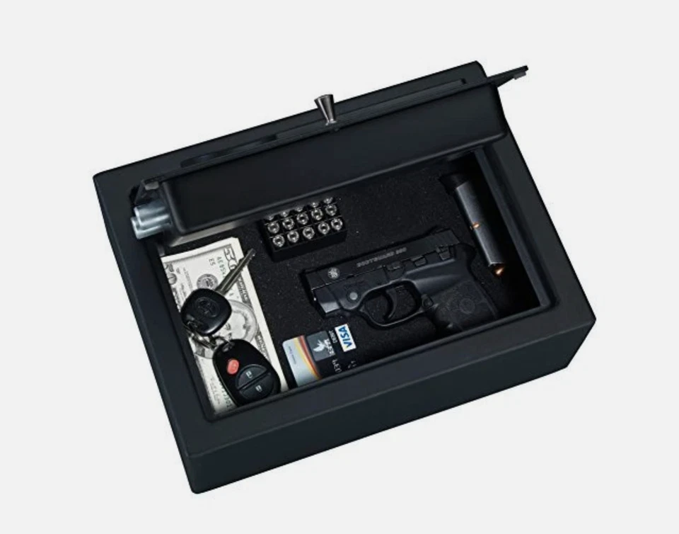 Stack-On PDS-1500 Electronic Drawer Safe For Gun Firearm Backup Key 13 lbs - Image 3 of 4