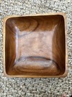 Tropics Wood Square Salad Or Fruit Serving Bowl L