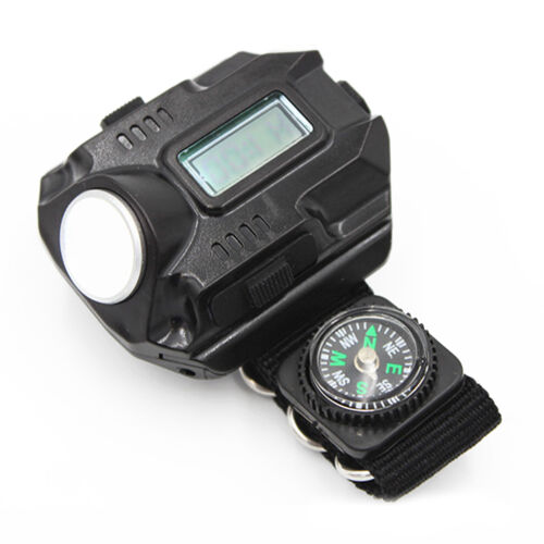 LED Wrist Watch Flashlight Torch Light USB Charging Rechargeable Flashlight F - Picture 1 of 10