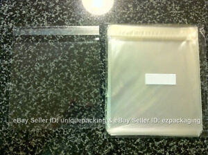 Clear Resealable Cello Poly Bags for 5.5x5.5 Square Card 100 5 11/16 x 5 9/16