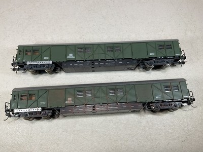 Roco HO 608099-11051-2 Service Coaches Lot of 2