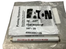Eaton 4000358C12B Dual-Sensing Bay-O-Net fuse link, Bay-O-Net, Dual sensing 50 A